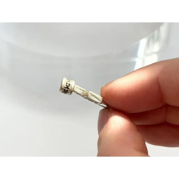 Cross Shaped Marcasite Accented Geometric Sterling Silver 925 Vintage Pendant - Picture 7 of 9